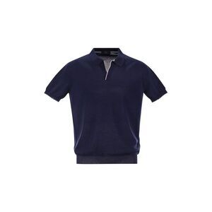 FAY Men's Short-Sleeve Knit Polo Shirt Men NIGHT BLUE T-Shirts